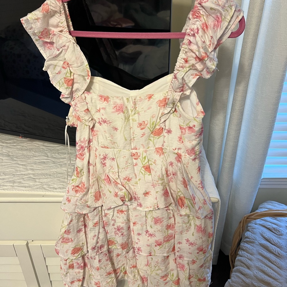 Altard State Floral Ruffle Mini Dress - Picture 2 of 4